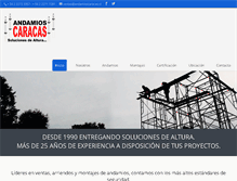 Tablet Screenshot of andamioscaracas.cl